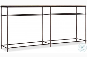 Saint Armand Light Natural And Antique Bronze Metal Console Table