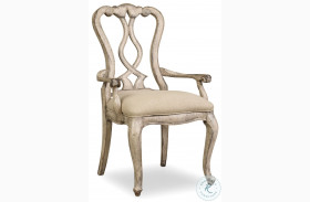 Chatelet Paris Vintage Splat Back Arm Chair Set Of 2