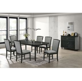 Skyline Gray Upholstered Dining Side Chair Set of 2