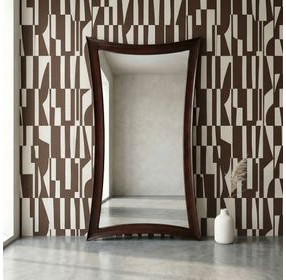 Hour Glass Merlot Rectangular Floor Mirror