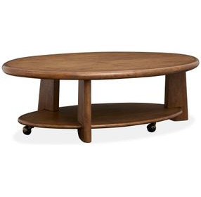 Tanner Tawny Brown Oval Occassional Table Set
