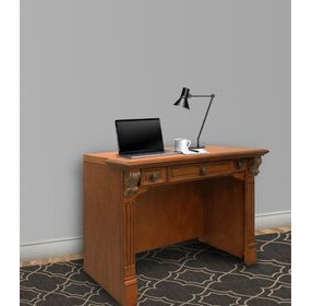 Huntington Antique Vintage Pecan Library Desk