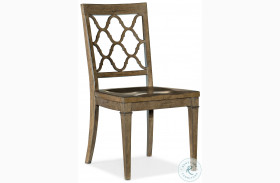Montebello Nutmeg Brown Wood Seat Side Chair