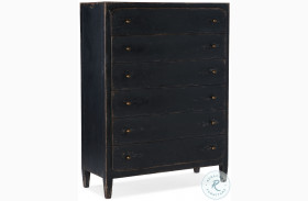 Ciao Bella Black Six Drawer Chest