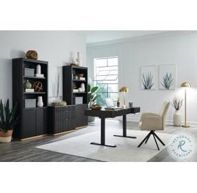 Rylan Dark Roast Workstation 3 Drawer Combo File Cabinet