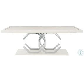 Silhouette Eggshell Rectangular Extendable Dining Room Set