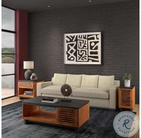 Graceland Black with Bourbon End Table