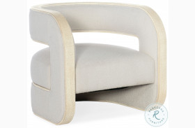 Cascade Lacquered Burlap Accent Chair