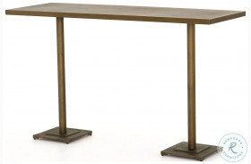 Fannin Etched Brass Large Bar Table