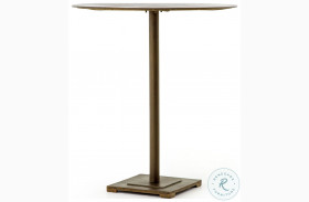 Fannin Aged Brass Bistro Counter Height Table