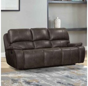 Brookings Charcoal 88" Reclining Sofa