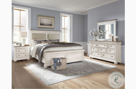 Lafayette Wood Tone And Fresh White Painted Panel Bedroom Set