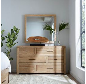 Modern Loft Khaki 6 Drawer Dresser