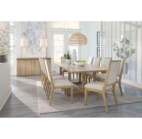 Modern Loft Brown 114" Extendable Rectangular Dining Table