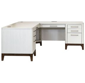 Pomona Soft White Executive Home Office Set