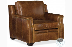 Yates Buckaroo Colt Leather Stationary Chair