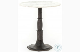 Lucy Carbon Wash Marble Top Side Table