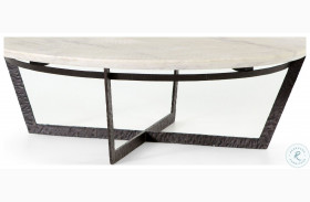 Felix Rustic Fossil Round Coffee Table