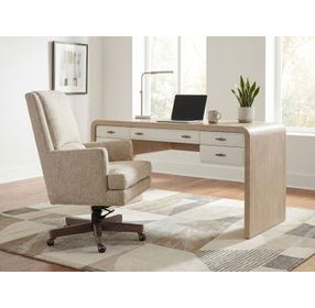 Wright Beige Upholstered Swivel Tilt Executive Chair