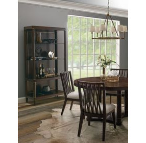 Asher Park Piano Brown 38" Round Dining Table