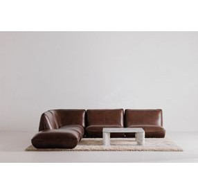 Segment Ashen Gray Square Marble Top Coffee Table