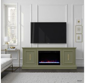 Jordan Sage 65" TV Stand with Fireplace