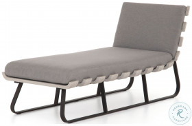 Dimitri Charcoal Outdoor Single Chaise