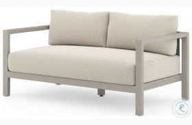 Sonoma 60" Grey And Faye Sand Outdoor Sofa
