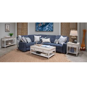 Echo Isles Sea Pearl and Driftwood Rectangular Lift Top Occassional Table Set