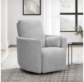 Turner Vincent Fog Manual Swivel Glider Recliner with Pillows