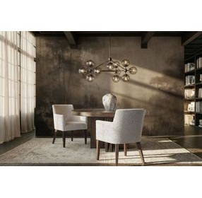 Outline Cream Performance Fabric Arm Chair
