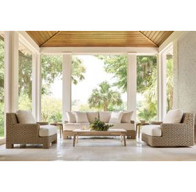 Aurora Sea Oat And Warm Shale Side Table