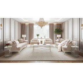 La Marisia Tranquil and Light Champagne 35" Chaise