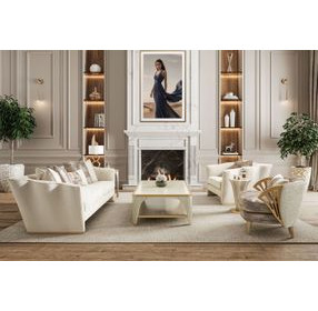La Terrazza Silver Mist Rectangular Console Table