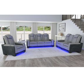 Niven Cement Power Motion Recliner with LED and USB Charging
