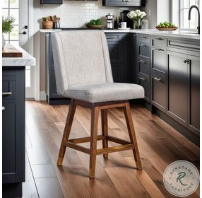 Constantine Taupe Swivel Bar Stool
