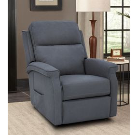 Lena Cappricio Slate Performance Fabric Power Lift Recliner with USB Charging and 2 Zone Heat