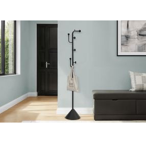 2021 Satin Black Coat Rack