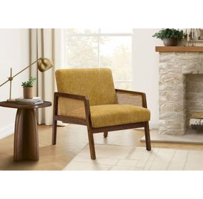 8338 Gold Upholstered Accent Chair