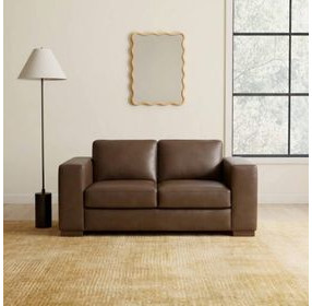 Inglewood Vintage Brown Cigar Leather 64" Loveseat