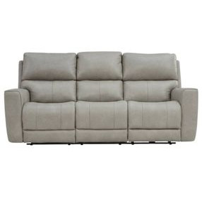 Laredo Cement Leather Zero Gravity Power Reclining Living Room Set with Power Headrest and USB Charging