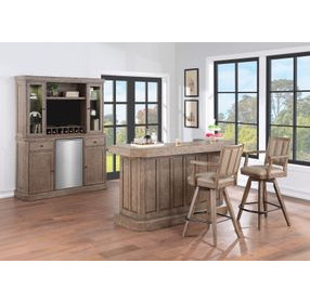 Logans Point Beige Spectator Swivel Upholstered Barstool