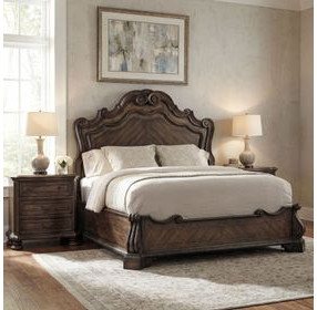 Rhapsody Rustic Walnut California King Panel Bed