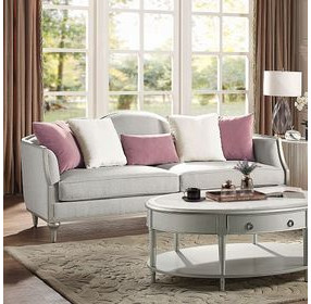 Kasa Beige 94" Sofa with Pillows