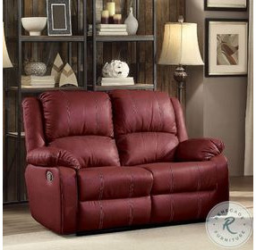 Zuriel Red Reclining 56" Loveseat