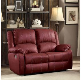 Zuriel Red Rocker Reclining 60" Loveseat