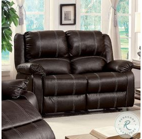 Zuriel Brown Reclining 56" Loveseat