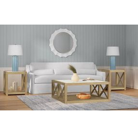 Altair Glossy White Round Wall Mirror