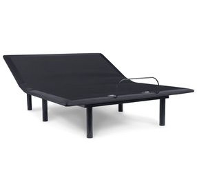 Head Up Only Foundation Charcoal Gray King Adjustable Head Base with USB Charging