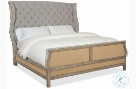 Boheme Grey And Light Brown Bon Vivant Deconstructed California King upholstered Bed